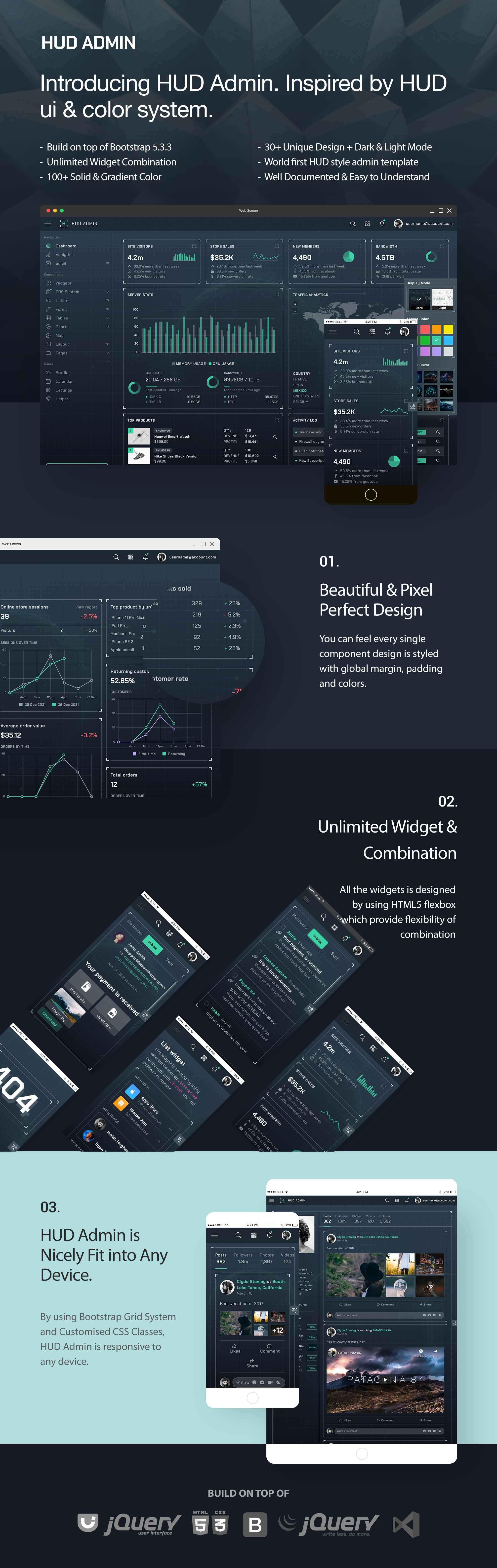HUD - Bootstrap 5 Admin Template - 1