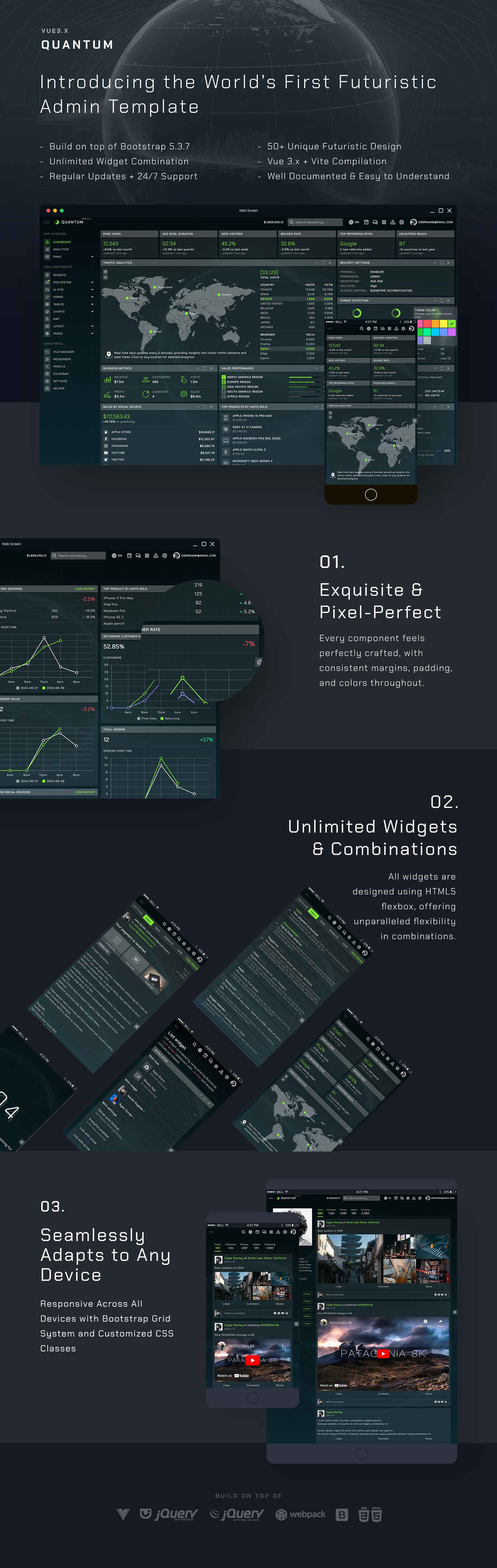 Quantum - Vue 3 Bootstrap 5 Admin Template - 1