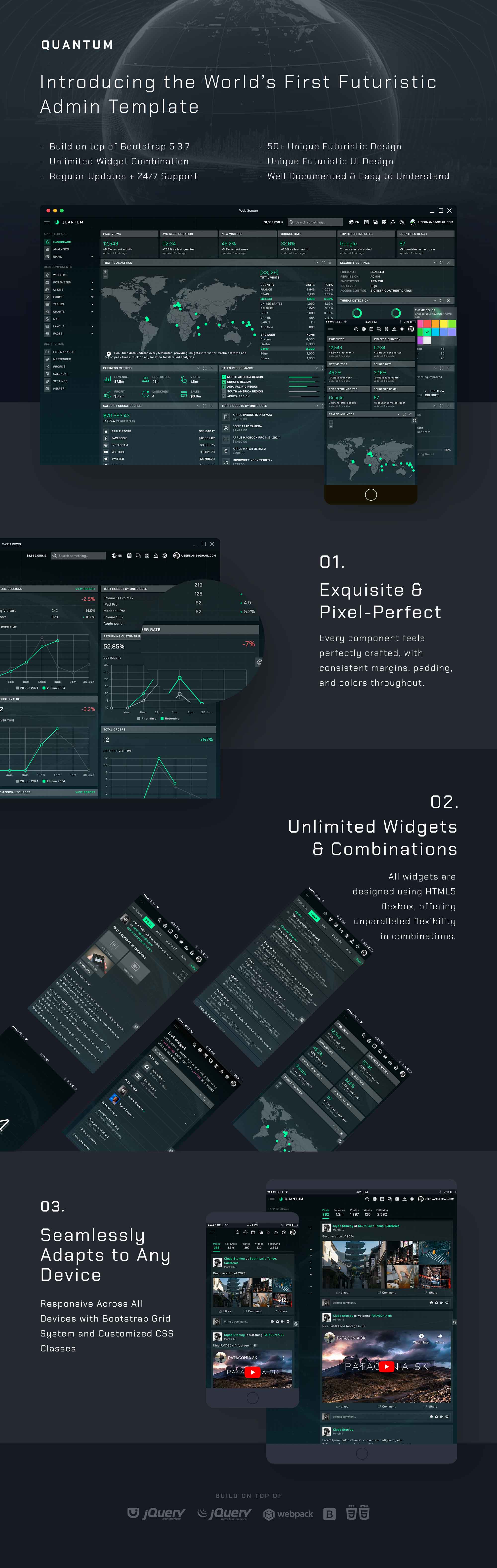 Quantum - Bootstrap 5 Admin Template - 1
