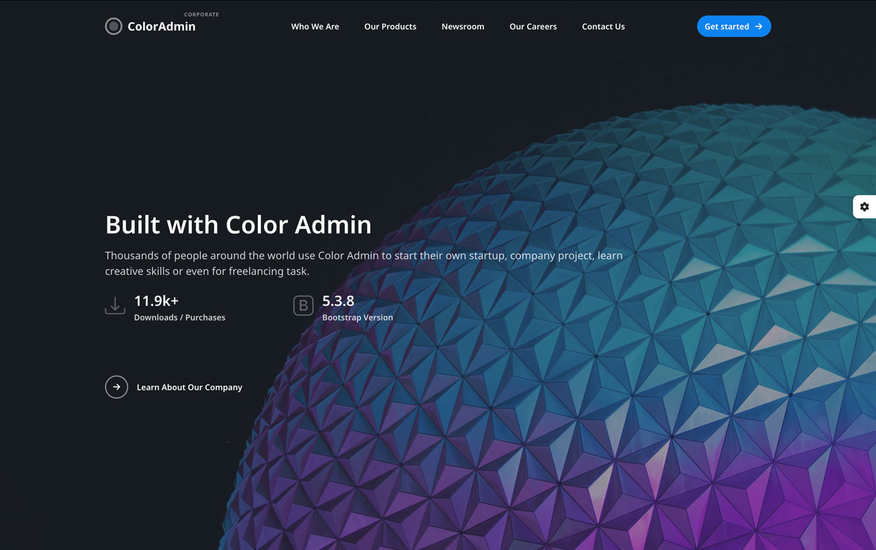 Color Admin Corporate Version