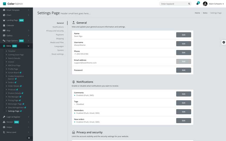 Color Admin | React Version