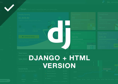 Studio - Django 5.0 + HTML Admin Template