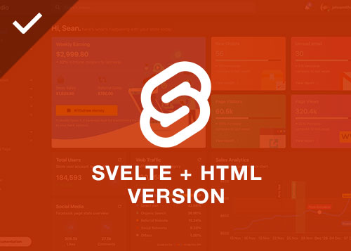 Studio - Svelte + HTML Admin Template
